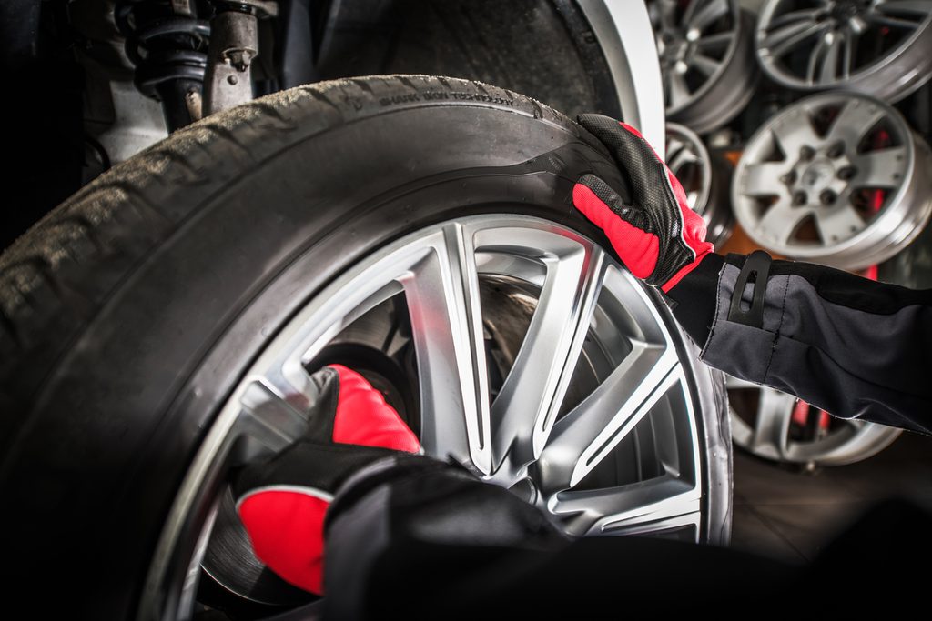 A mechanic changing car tyres Geelong